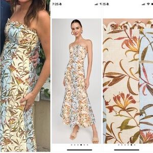 Floral Strapless Dress